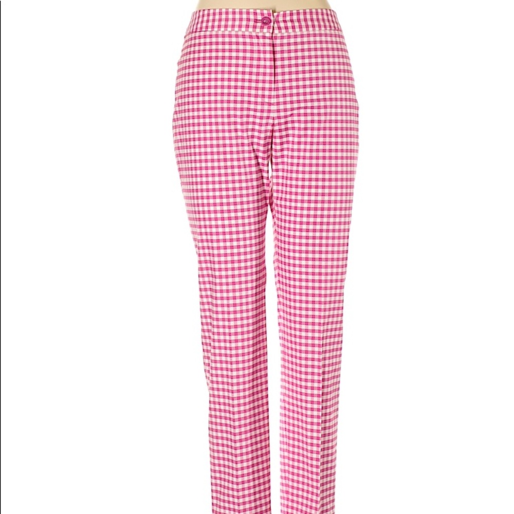 J. McLaughlin pink gingham pants